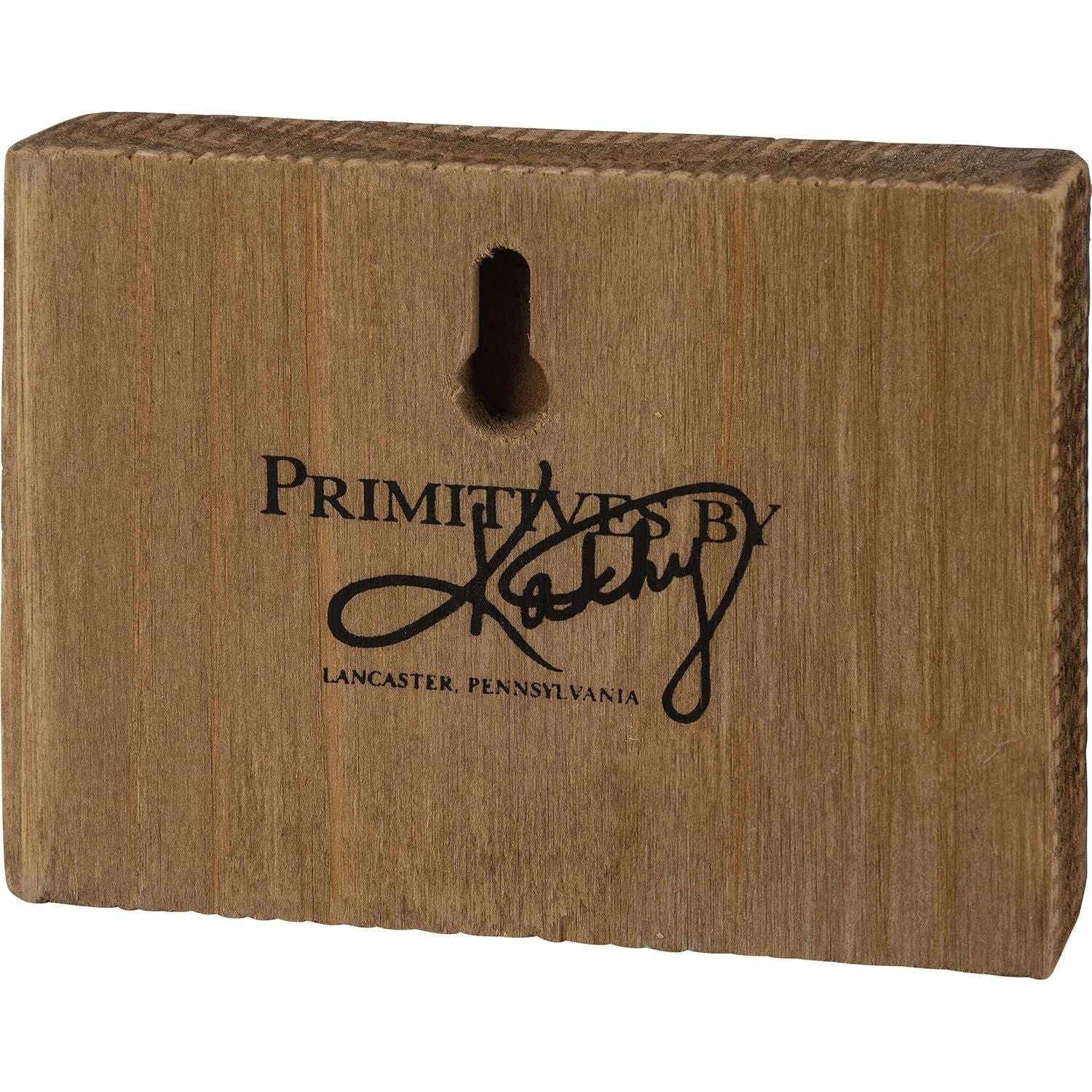 Primitives by Kathy American Flag with Cow Home Décor Block Sign