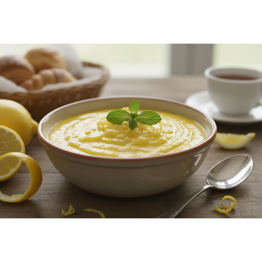 lemon curd in a bowl