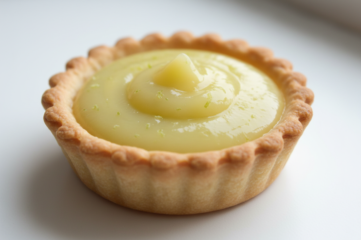 lime urd in small pastry shell