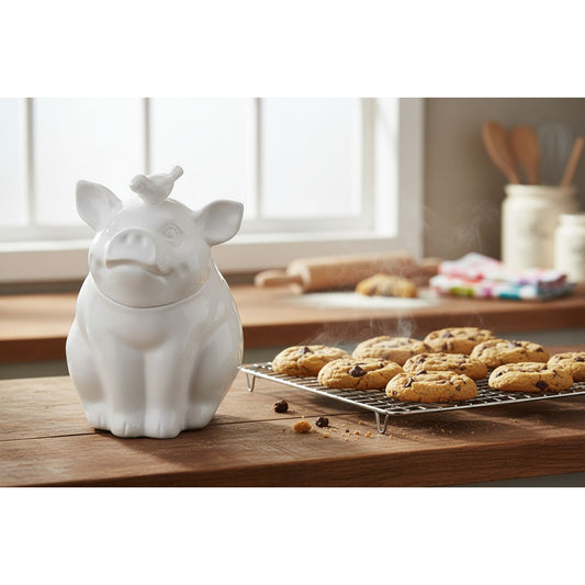 CTW Piglet Cookie Jar