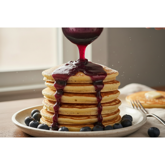 remove the chunks from the syrup