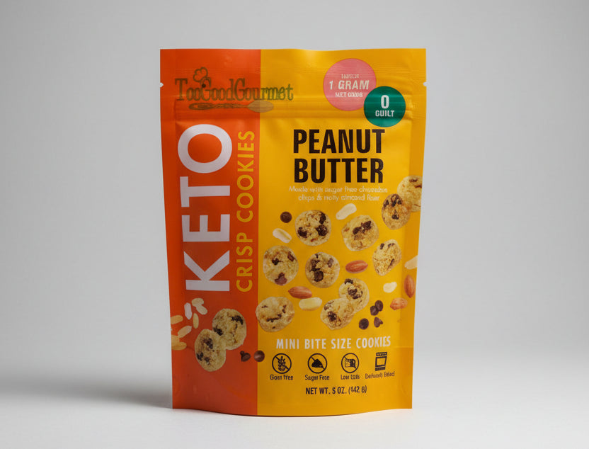 Too Good Gourmet Keto Mini Cookies - Peanut Butter