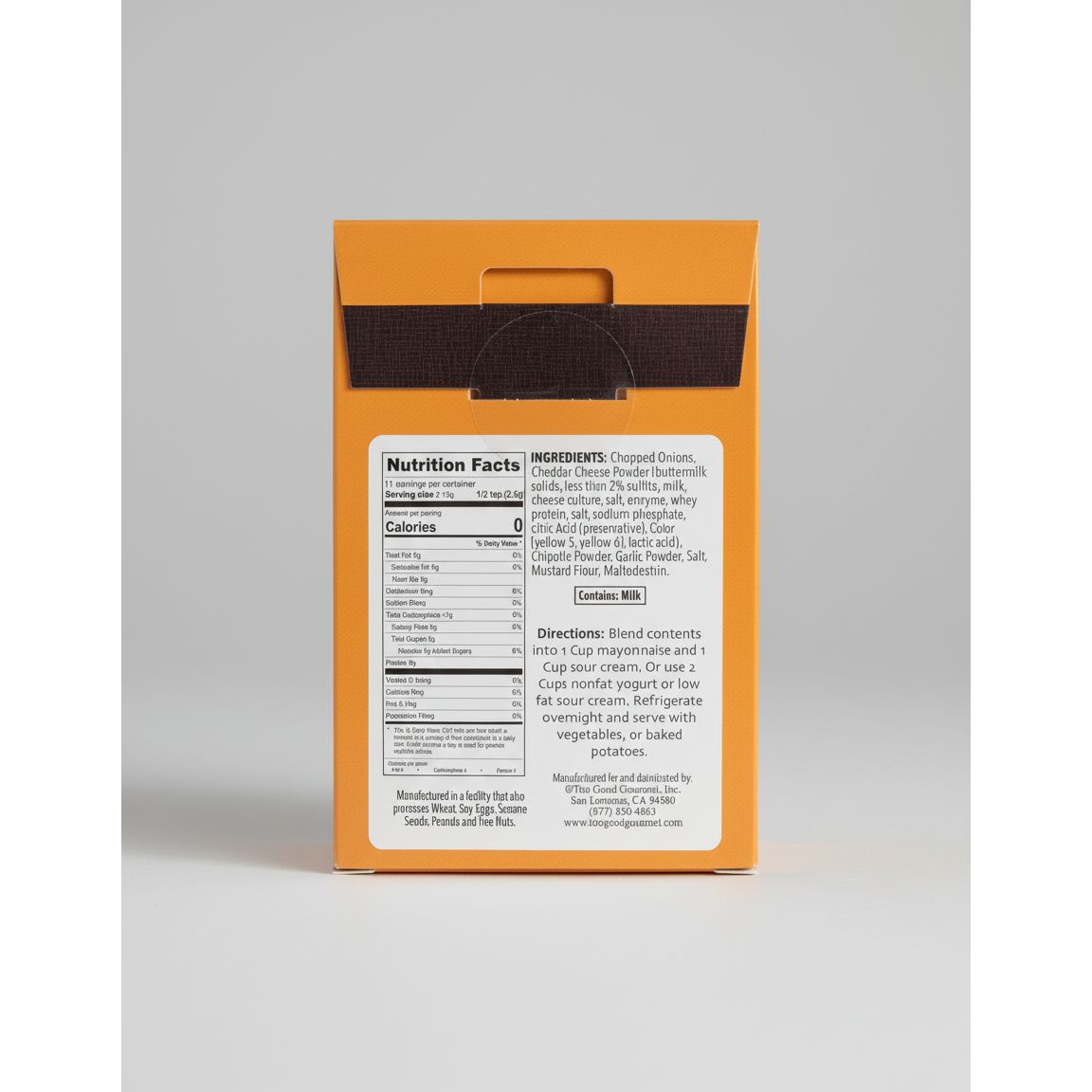 Too Good Gourmet Chipotle Cheddar Dip Mix