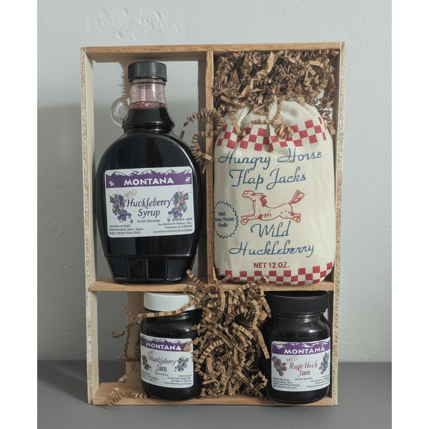 Huckleberry Haven Huckleberry Flap Jack and Syrup Gift Set