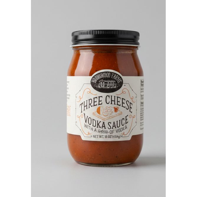 Brownwood Farms Three Cheese Vodka Pasta Sauce