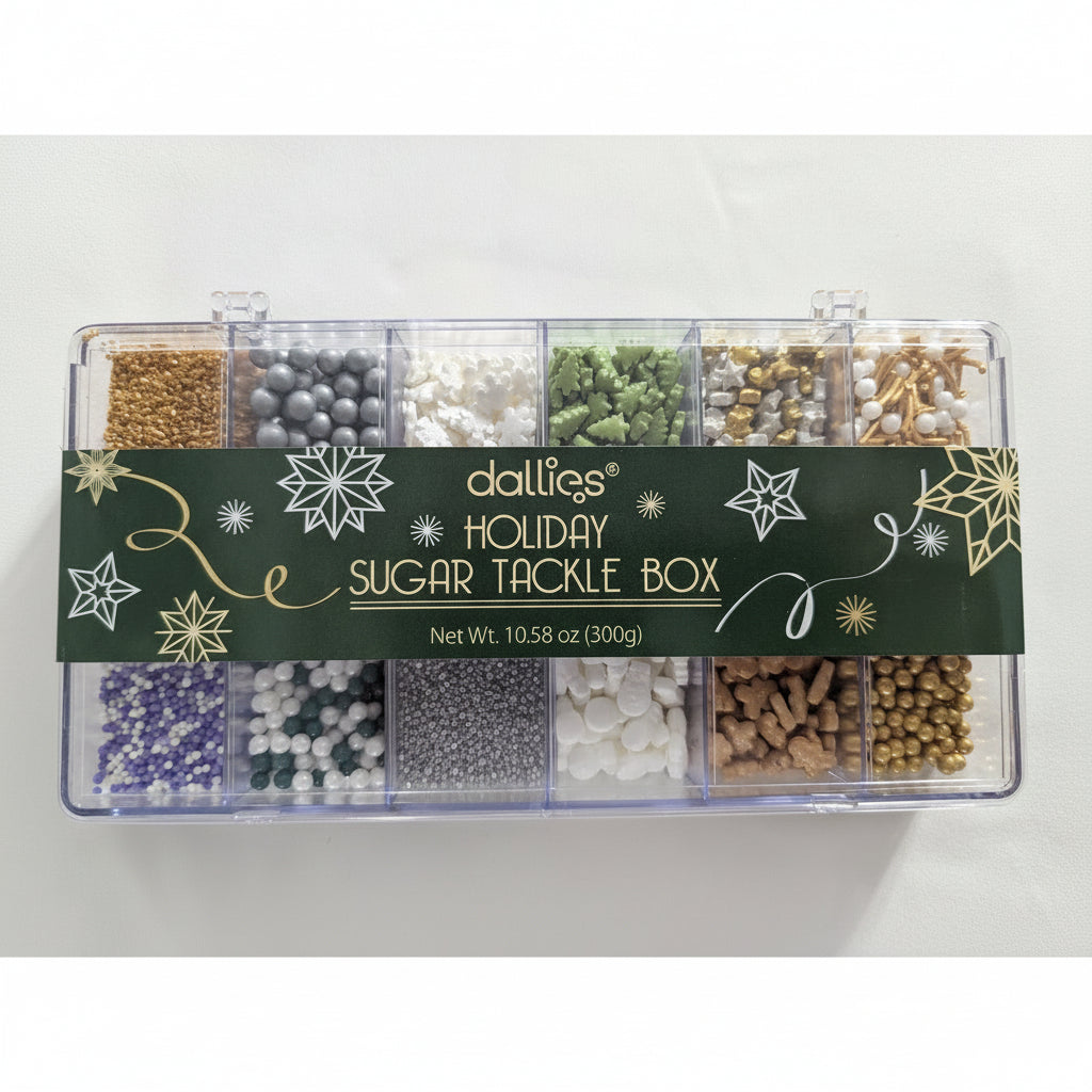 Xcell Dallies Holiday Sugar Tackle Box Edible Decorations
