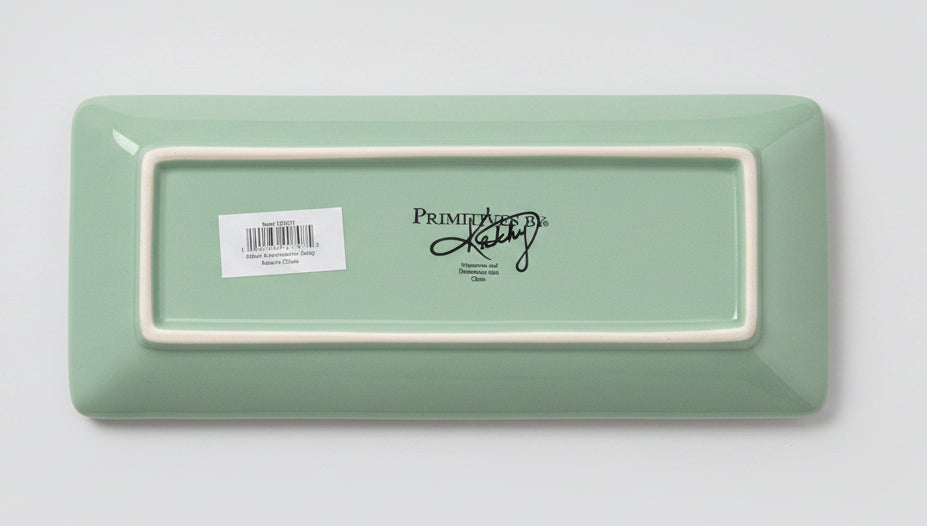 Primitives By Kathy Rectangular Daisy Platter
