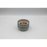 CTW   Four Mason Jar Lid Coasters - Sweet As A Peach