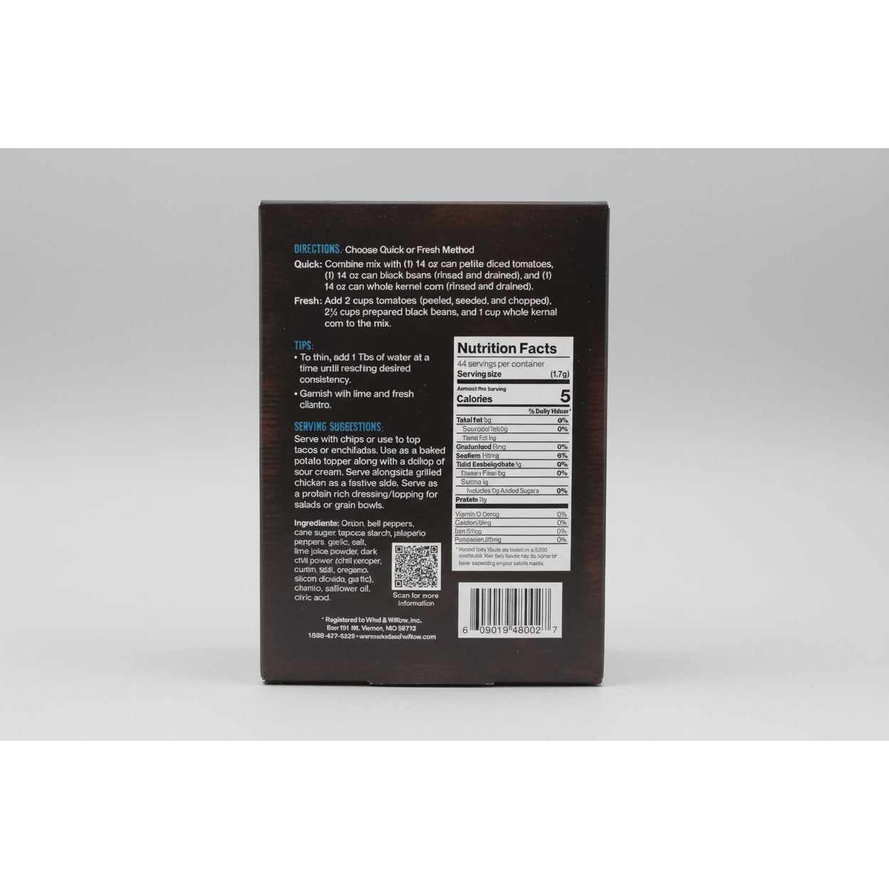 Wind & Willow Black Bean Salsa Mix