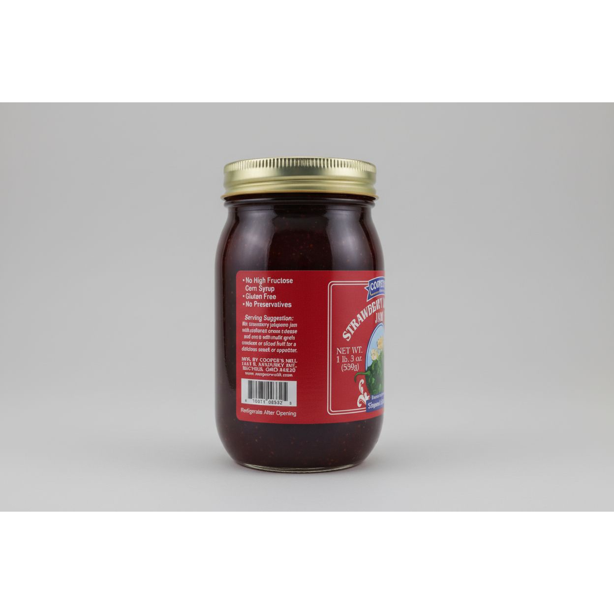 Cooper's Mill Strawberry Jalapeno Jam - Pint