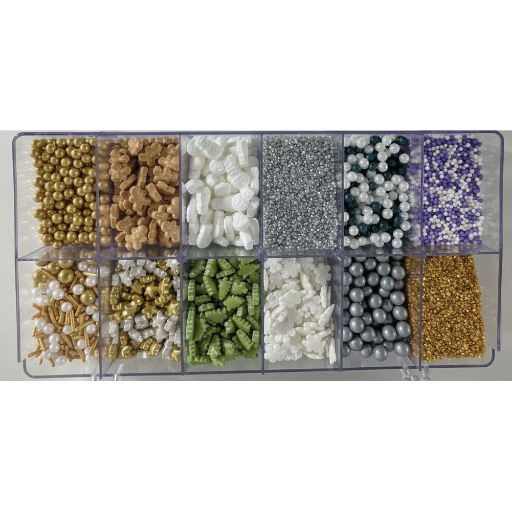 Xcell Dallies Holiday Sugar Tackle Box Edible Decorations