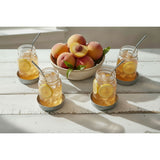 CTW   Four Mason Jar Lid Coasters - Sweet As A Peach