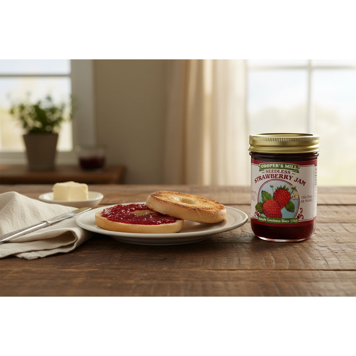 Cooper's Mill Strawberry Seedless Jam Half Pint