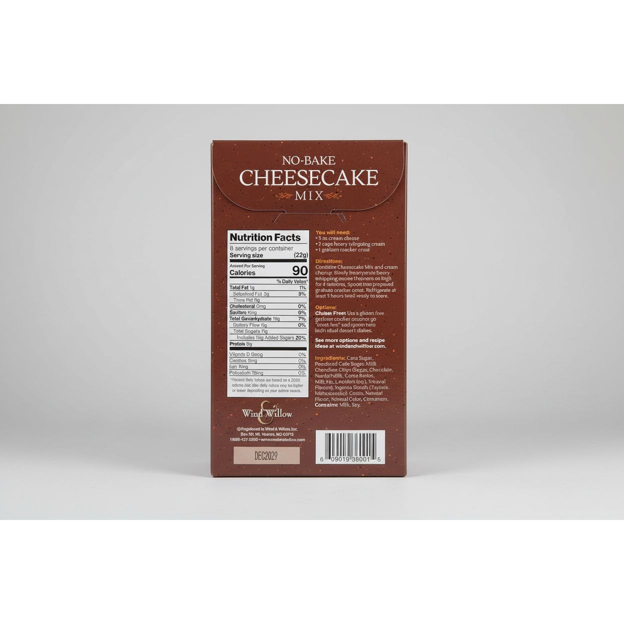 Wind & Willow Campfire S'mores No Bake Cheesecake Mix