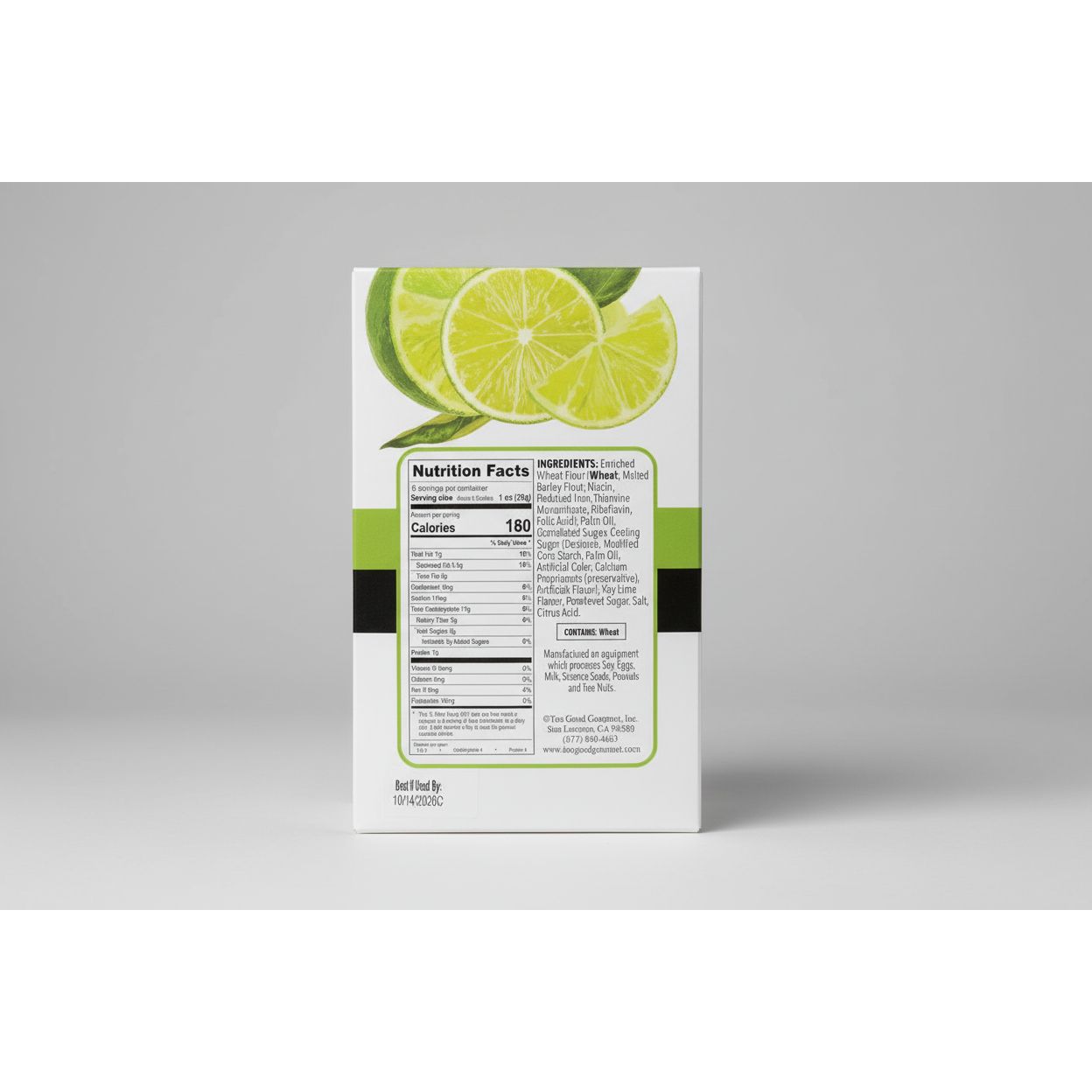 Too Good Gourmet Key Lime Tea Cookies
