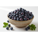 wild huckleberries in a bowl