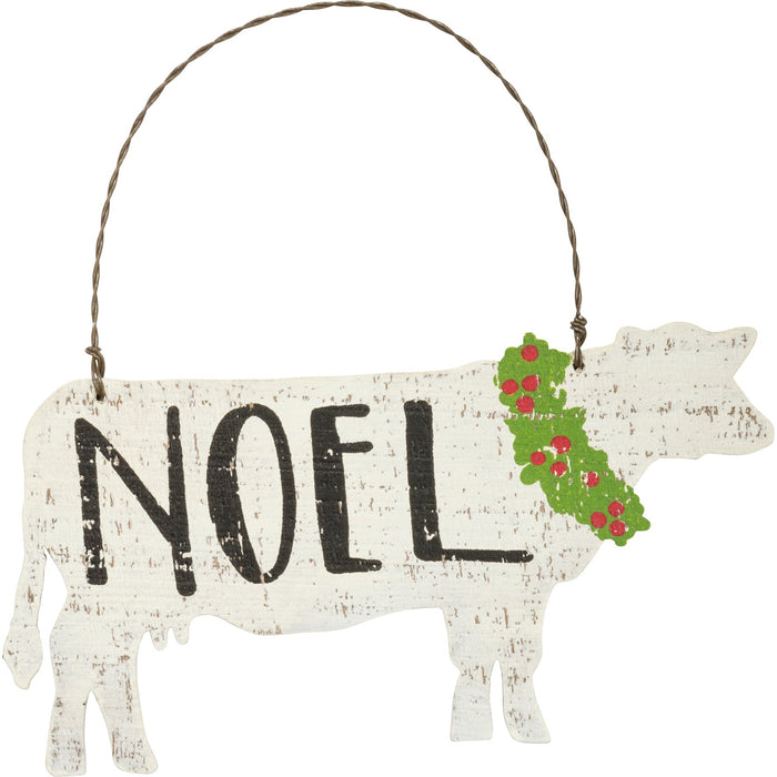 Primitives By Kathy Ornament Set  Farm Animals