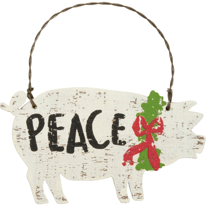 Primitives By Kathy Ornament Set  Farm Animals