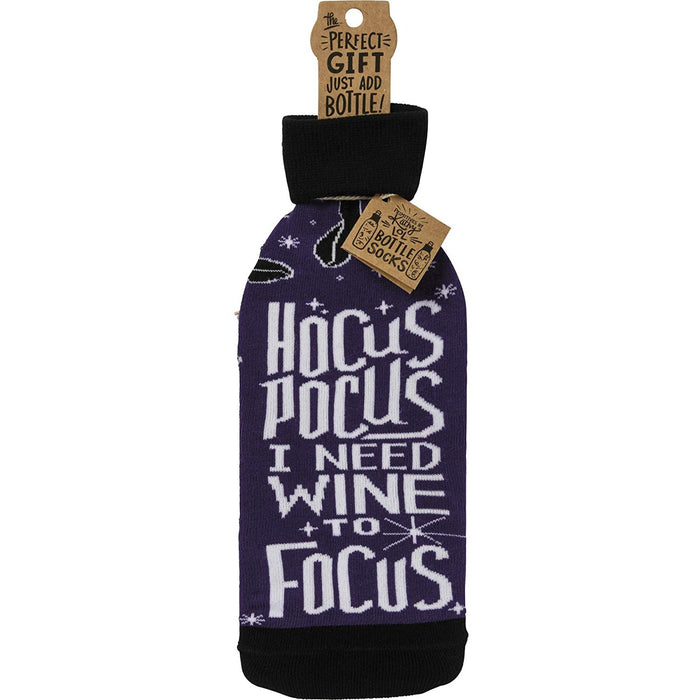 Primitives By Kathy Hocus Pocus I Need Wine To Focus Bottle Sock