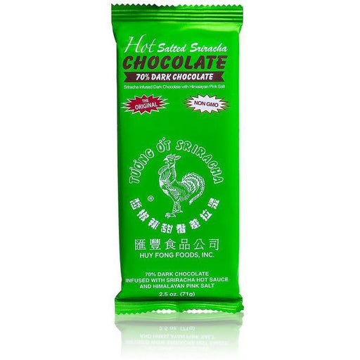 Huy Fong - Hot Salted Sriracha 70% Dark Chocolate -  Bar | Specialty Food Items and Unique Gift Ideas for Everyone