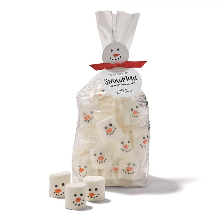 Two's Company Snowman Marshmallows in a Gift Bag