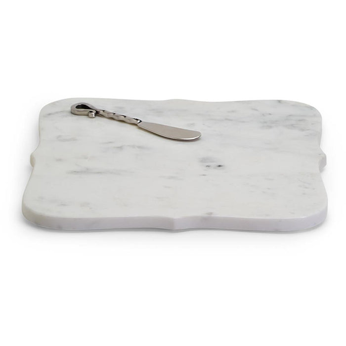 Two's Company Marbel Arabesque Serving Tray With Spreader