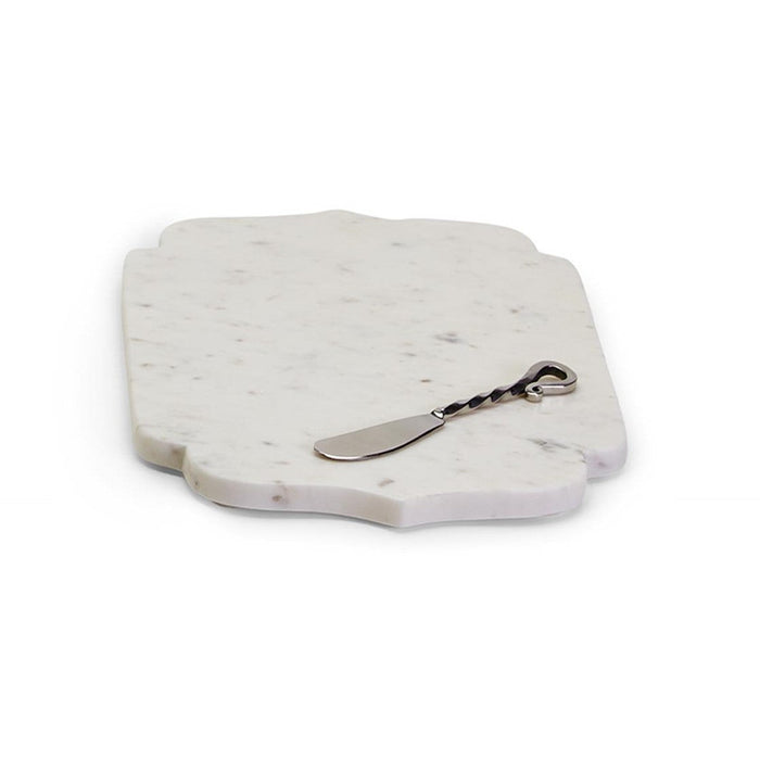 Two's Company Marbel Arabesque Serving Tray With Spreader