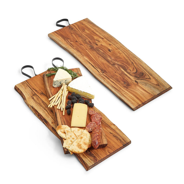 Two's Company Serving Boards With Iron Handle