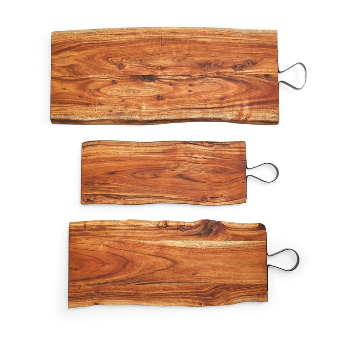 Two's Company Serving Boards With Iron Handle