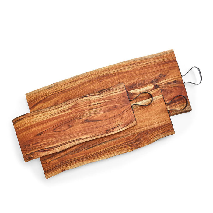 Two's Company Serving Boards With Iron Handle