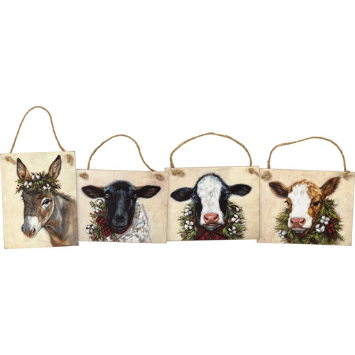 Primitives By Kathy - Christmas Farm - Ornament Set | Specialty Food Items and Unique Gift Ideas for Everyone