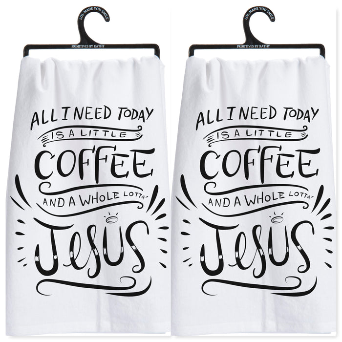 Primitves By Kathy A Whole Lot Of Jesus Dish Towel
