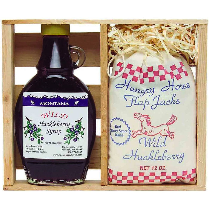 Huckleberry Haven Huckleberry Flap Jack and Syrup Gift Crate