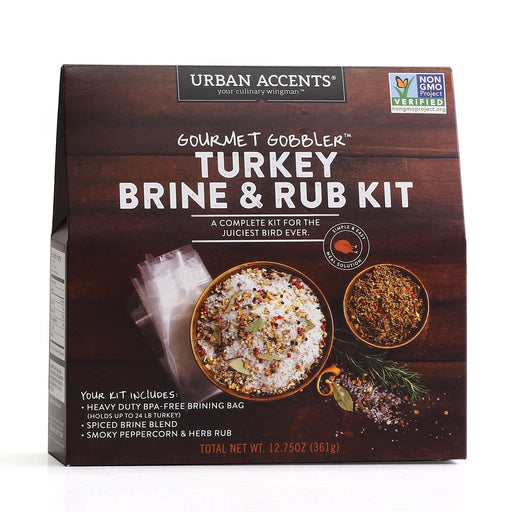 Urban Accents - Gourmet Gobbler Turkey Brine & Rub - Kit | Specialty Food Items and Unique Gift Ideas for Everyone