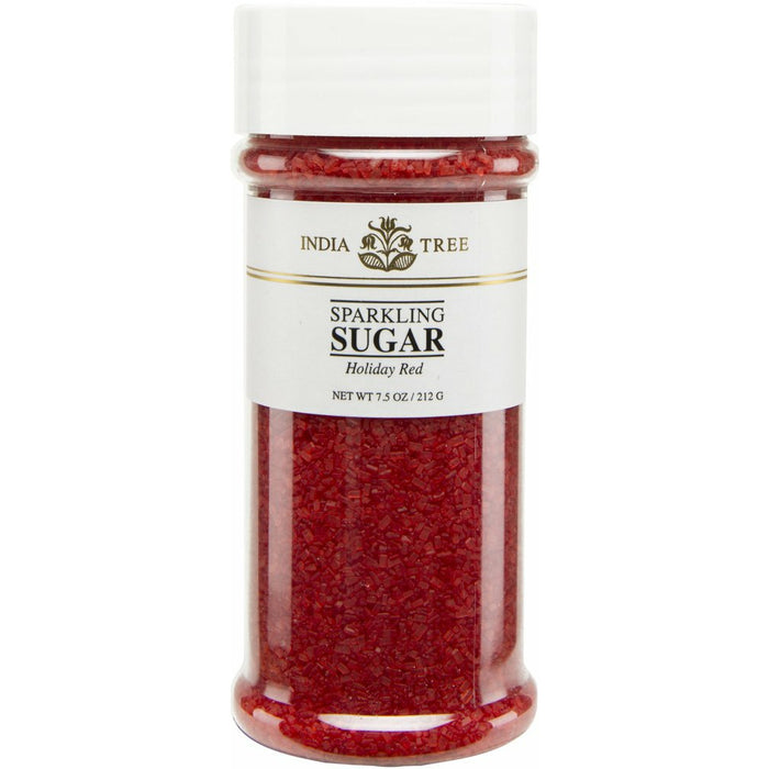 India Tree Sparkling Sugar Holiday Red Large