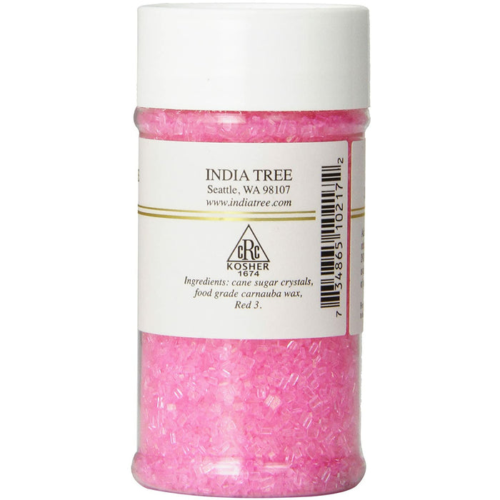 India Tree Sparkling Sugar Hot Pink Small 3.5 oz.