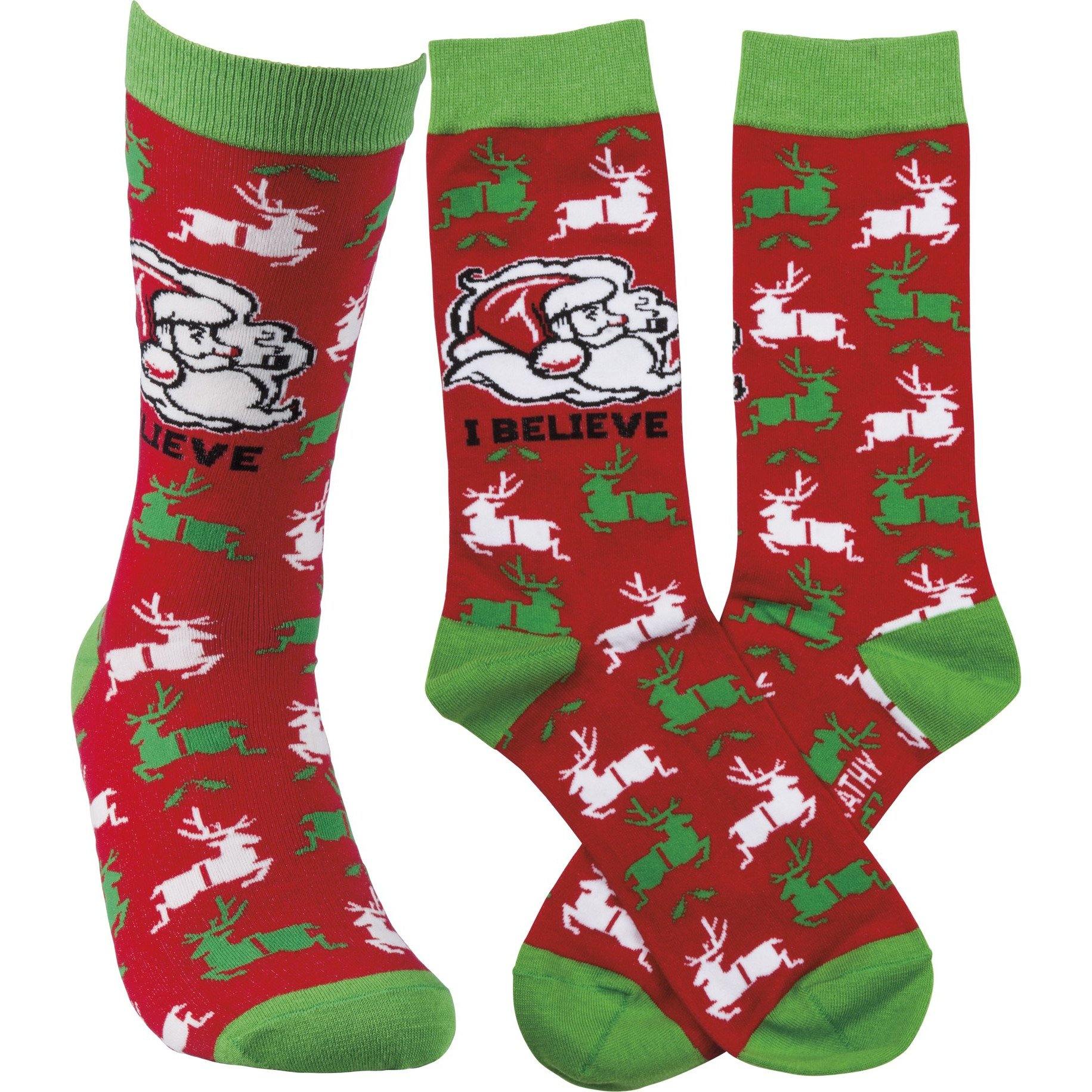 Primitives By Kathy-I Believe-Socks | Specialty Food Items and Unique Gift Ideas for Everyone