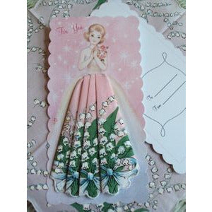 LuRay Debutante Lily of The Valley Hankie Card