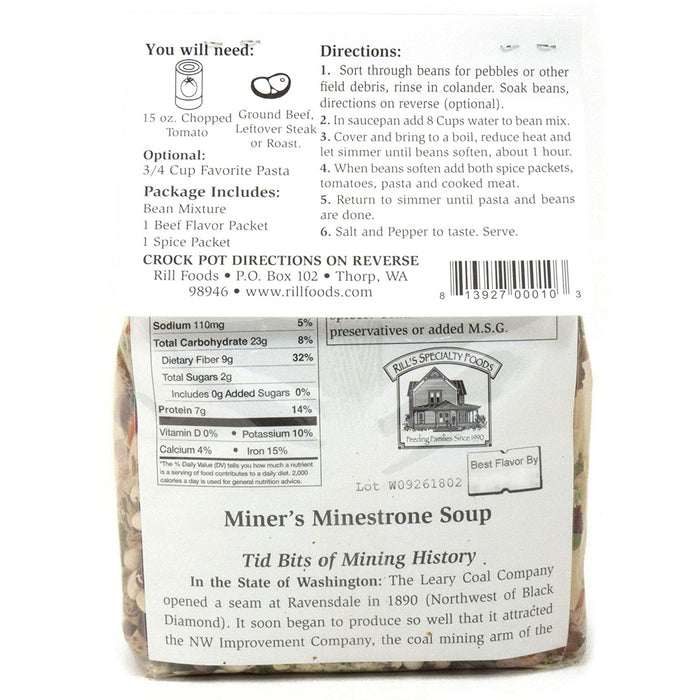 Rill Foods Miners Minestrone Soup Mix