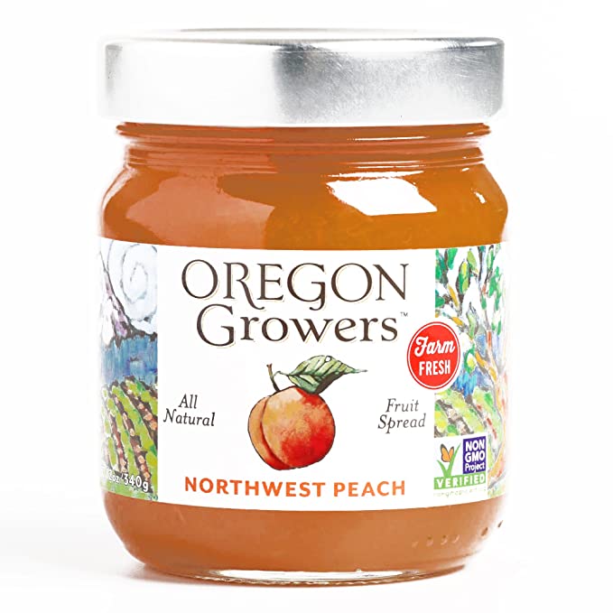 Oregon Growers Northwest Peach Fruit Spread