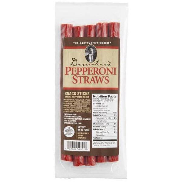 Demitri's - Pepperoni Straws- 5 Count | Specialty Food Items and Unique Gift Ideas for Everyone