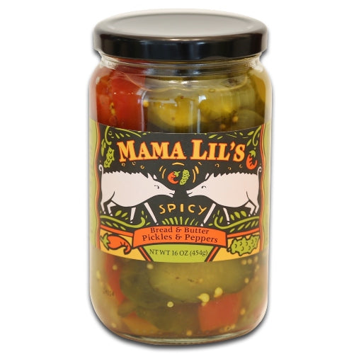 Mama Lil's Spicy Bread & Butter Pickles & Peppers