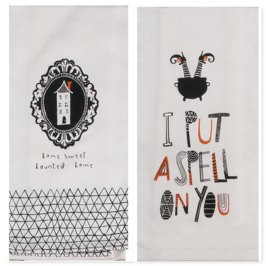 Kay Dee Designs I Put A Spell On You and Home Sweet Haunted Home Tea Towels Set