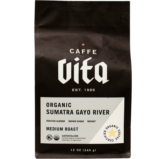 Caffe Vita - Organic Sumatra Gayo River - Whole Bean Coffee | Specialty Food Items and Unique Gift Ideas for Everyone