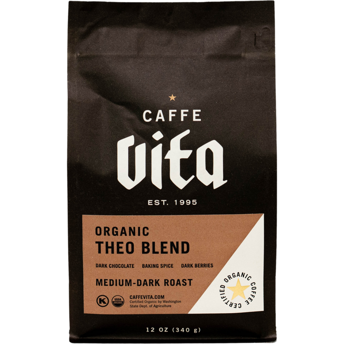 Caffe Vita Organic Theo Blend Whole Bean Coffee