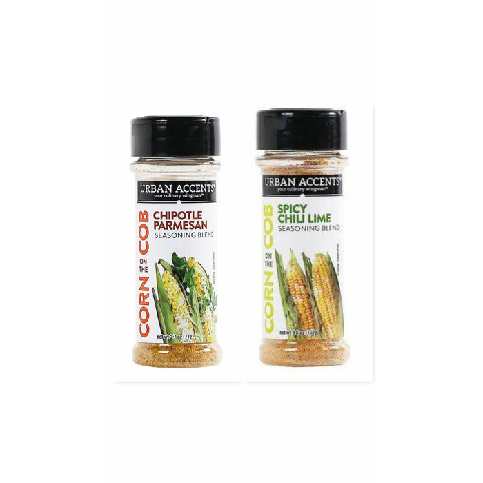 Urban Accents Chile Lime and Chipotle Parmesan Corn On The Cob Seasoning 2Pack
