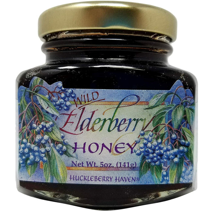 Huckleberry Haven Elderberry Honey 5 oz.