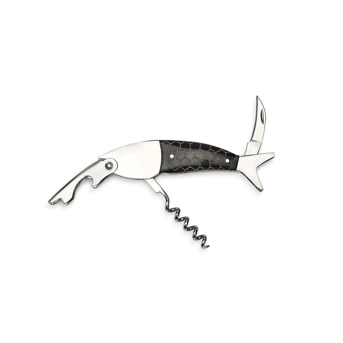 Two's Company Finest Catch 3 in 1 Fish Shaped Corkscrew/Opener
