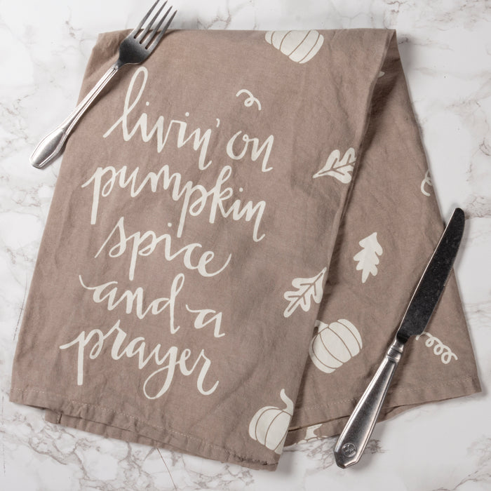 Primitives By Kathy Livin On Pumpkin Spice and a Prayer Kitchen Towel