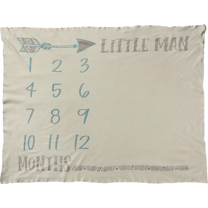Primitives By Kathy-Milestone Blanket-Little Man | Specialty Food Items and Unique Gift Ideas for Everyone